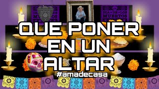 lo que ponemos en un altar de muertoamadecasa tradicionmexicana diademuertos [upl. by Akenihs516]