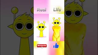 Sprunky Real or Life Video parody BananaPorridge sprunki sprunky shorts games [upl. by Desdamona]