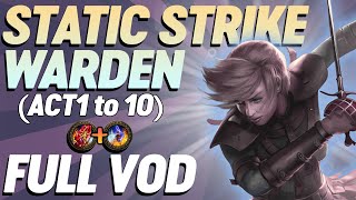 PoE 325 Necro Settlers Event Gorathas Static Strike Warden Leveling Vod [upl. by Prinz]