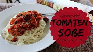 VLOG  SO mache ich meine Tomatensoße ♥  einfach frisch amp super lecker [upl. by Orbadiah]