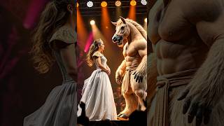 A QUEEN FUSES WITH A HORSE ON AGT americagottalent talent magic [upl. by Adams]