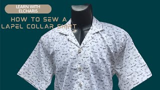 HOW TO SEW A LAPEL COLLAR SHIRT part1fashion video sewing learn tutorial shirts lapel howto [upl. by Adnuhs]