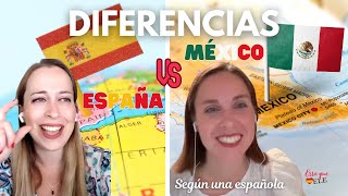 DIFERENCIAS culturales entre ESPAÑA y MÉXICO según una española [upl. by Thurmann]