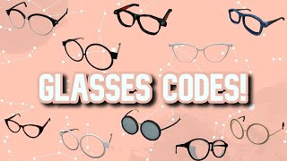 CODES FOR 30 CUTE GLASSES ROBLOX BLOXBURG AND BROOKHAVEN [upl. by Harday]