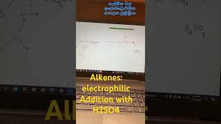 Alkenes electrophilic Addition with H2SO4 alevel chemistry india ඇල්කීන electrophilicchemical [upl. by Adnac]