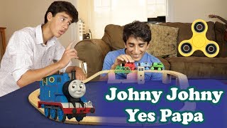 Johny Johny Yes Papa  Fidget Spinner Trains and Toys  Nursery Rhymes for Children and Toddlers [upl. by Scurlock447]