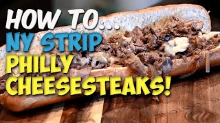 Classic Philly Cheesesteak Recipe using NY Strip Steak  Dad Bod BBQ [upl. by Ursa]