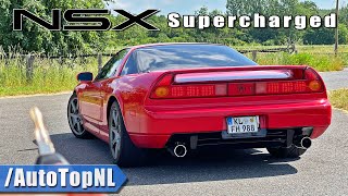 HONDA ACURA NSX SUPERCHARGED REVIEW on AUTOBAHN NO SPEED LIMIT by AutoTopNL [upl. by Oisor]