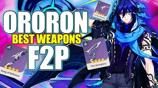 Best F2P Ororon Weapons in 3 Minutes Genshin Impact [upl. by Trinette142]