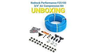 Redrock Performance F25100  34quot Air Compression Kit Unboxing [upl. by Jecho]