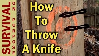 Knife Throwing For Beginners  How To Throw A Knife [upl. by Aihsatan760]