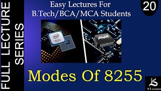 MODES OF 8255  Microprocessor And Microcontroller BTech  Lect 20 [upl. by Bloomer869]