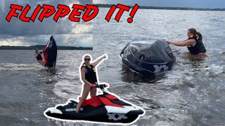 Trying New TRICKS 2024 SPARK gets flipped  2nd gen SEADOO TRIXX  TRIXX MODE [upl. by Cordie]