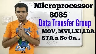 Microprocessor Instructions Data Transfer groupin hindi PART 1 8085 instructions Datatransfer [upl. by Grewitz]