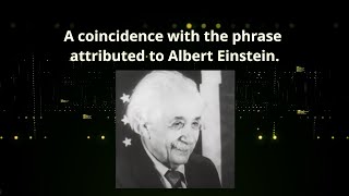 A story about the phrase quotCoincidence is Gods way of remaining anonymousquot attributed to Einstein [upl. by Elayne669]