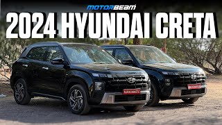 2024 Hyundai Creta Detailed Walkaround  New Looks New Interiors New Turbo Petrol [upl. by Allesiram]