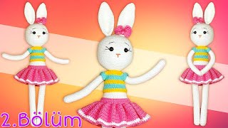 Amigurumi Örgü Büyük Kız Tavşan Yapımı  Kafa Yapılışı 25 [upl. by Dimo]