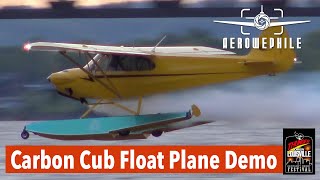 Carbon Cub Float Plane Flight Demonstration with Water Landings and Flights Under A Bridge 20Apr24 [upl. by Orat]