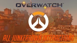 Overwatch  All Junkertown Interactions [upl. by Cruz746]