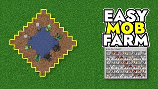 NEW EASIEST MOB FARM MINECRAFT 1213 111  Tutorial [upl. by Leihcey]