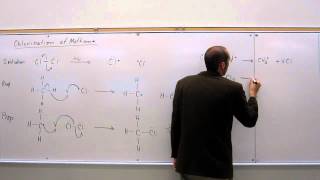 Organic Mechanism  Radical Chlorination of Methane 001 [upl. by Akcinat]