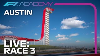 F1 ACADEMY LIVE Race 3  Austin 2023 [upl. by Illona]