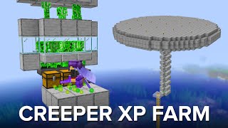 Minecraft EASY Creeper XP Farm  3100 Gunpowder Per Hour [upl. by Vassaux]