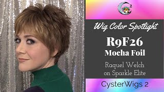 CysterWigs Color Spotlight R9F26 Mocha Foil on Sparkle Elite by Raquel Welch [upl. by Alroi208]