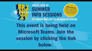 Summer Info Sessions Apply Now Get Admissions into Humber [upl. by Ives322]