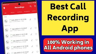 Best call Recorder for android  call recording app  Record all calls 100 working on all Phones [upl. by Edwina]