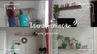 Transformação na minha sala cozinha e na minha lavanderia que ideia incrível espero que gostem [upl. by Clite151]