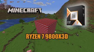 AMD RYZEN 7 9800X3D Minecraft Vanilla Benchmark RTX 4070 1440P [upl. by Faux74]