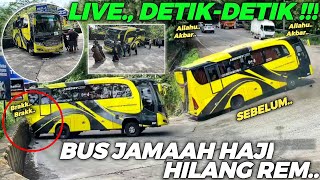 TEREKAM JELAS DETIKDETIK  Bus Bawa Rombongan JAMAAH HAJI Mendadak Hilang Rem Saat Ketenggak [upl. by Leirud]