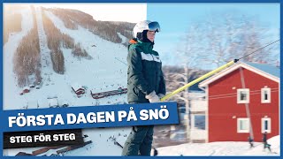 Första dagen på skidor – hur åker man skidor steg för steg [upl. by Garvy]