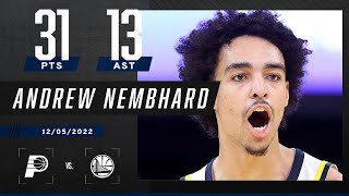 Rookie Andrew Nembhard GOES OFF 🤯 CAREERHIGH 31 PTS against the defending champs‼ [upl. by Oluap20]