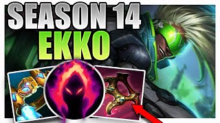 SEASON 14 EKKO SUPPORT GAMEPLAY GUIDE [upl. by Tami16]