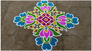 Karthigai Deepam Special Rangoli Design 2024 Rangoli  New  Easy  Sashti Pooja  Kolam  Festival [upl. by Oderfliw]