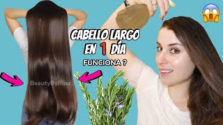 DEJÉ AGUA DE ROMERO EN MI CABELLO POR 24 HORAS CRECE MUCHÍSIMO😱 [upl. by Alver]