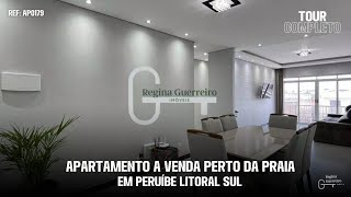 Apartamento a venda a 400 metros da praia em Peruíbe  Regina Guerreiro Imóveis [upl. by Nitsirhc]