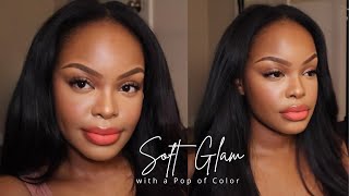 Soft Glam with a Pop of Color [upl. by Conlee]