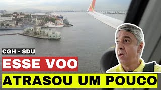 COMO É VOAR BOEING 737 800 PELA GOL DO AEROPORTO CONGONHAS ATÉ SANTOS DUMONT RIO DE JANEIRO [upl. by Arrehs]