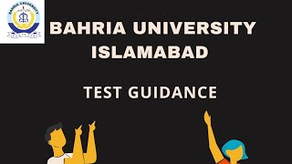 Bahria University Islamabad Entry Test Guidance BUIC bahria bahriauniversity buic bukc bu ik [upl. by Portia775]