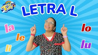 Aprende la Letra L con Tía Tully Sílabas la le li lo lu  Fonética en Español 🎵 [upl. by Inahpets]