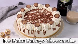 No Bake Baileys Cheesecake Recipe [upl. by Lleznov627]