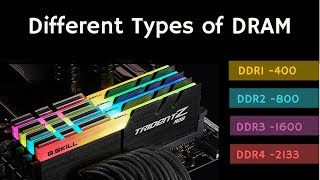 Different Types of DRAM SDRAMDDR1DDR2DDR3DDR4LPDDRGDDR [upl. by Rosalyn68]