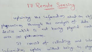 Remote Sensing  Types Of Remote Sensing [upl. by Aspia]