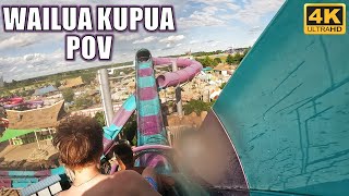 Wailua Kupua POV 4K 60FPS Lost Island Waterpark ProSlide Water Coaster  NonCopyright [upl. by Dallon]