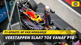 F1update Verstappen legt tactisch verschil tussen Red Bull en Ferrari uit in GP Hongarije [upl. by Tomi]