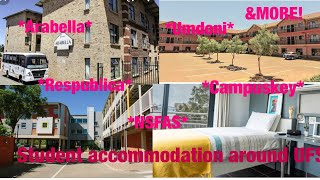 UNIVERSITY STUDENT ACCOMMODATION AROUND UFS BLOEMFONTEIN 🏘 universityinformation [upl. by Noy293]