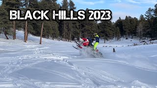 Snowmobiling in the Black Hills 2023 [upl. by Euqirdor159]